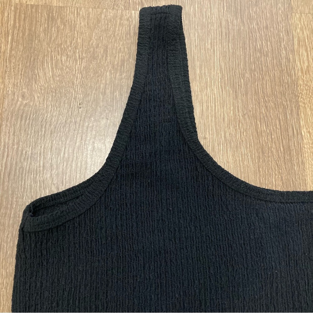 Torrid 2X Black Sleeveless Tank Top Scoop Neck Textured Fabric - Picture 8 of 13